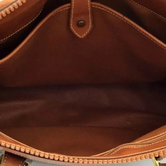 ❌SOLD❌ EUC [Dooney & Bourke] Classic Vintage Pebbled Black Leather Satchel - Picture 4 of 11